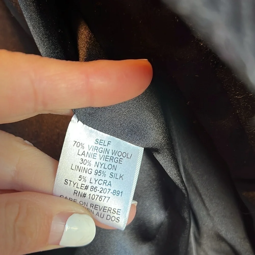 Alice + Olivia Cape Collar Cropped Plaid Wool Jacket - Picture 9 of 9